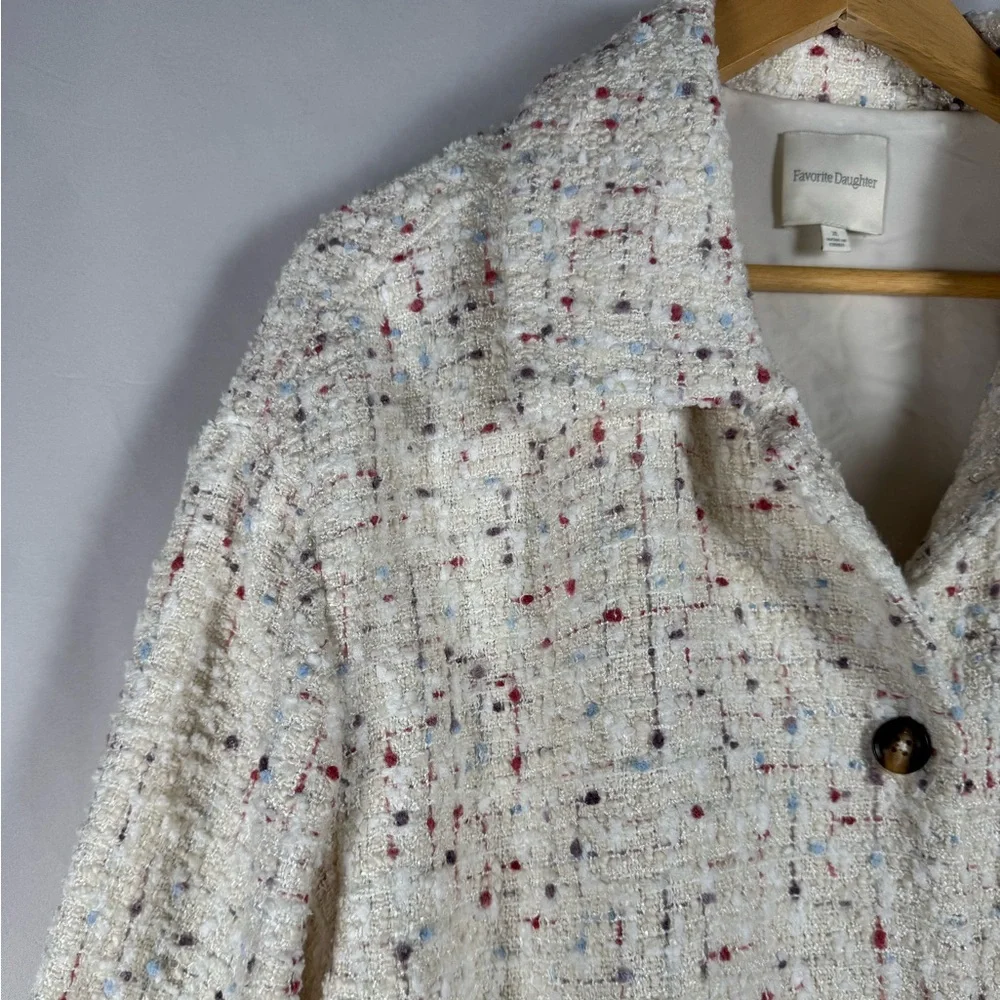 Favorite Daughter The Talullah Cinque Tweed Jacket Blazer Minimalist REVOLVE XL - Picture 6 of 14